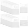 BENECREAT 50 Pz Appendini per Foto Adesivo Posteriore in PVC - Foro per Fessura, Schede per Appendere Display Tag, Gancio Senza Chiodo per Halloween, Natale