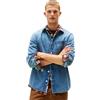 Tommy Jeans Uomo Camicia in Jeans Regular Denim Taschino sul Petto, Blu (Denim Medium 01), XXL
