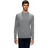 NAVY SAIL Maglione Uomo 100% LANA MERINO a Maniche Lunghe - Pullover - Maglione Uomo Invernale (IT, Testo, M, Regular, Regular, 25470 GREY)