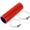 A ABSOPRO 1 Set 40mm/1.57 ID 150mm/5.91 Lunghezza Tubo in Silicone per Auto Blu Rosso con Morsetti Tubo Refrigerante Universale