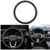 Adunsiaoto Microfibra Antiscivolo Traspirante Durevole Coprivolante, Antiscivolo Coprivolante per Auto Universale Sport Traspirante, Copertura Del Volante Dell'auto Ultima Generazione(Nero)