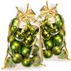 com-four® 40x Palle Di Natale Infrangibili In Plastica Per Natale, Decorazioni Per L'Albero Di Natale Con Ciondoli, Ø 6 Cm