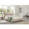 EVERGREENWEB MATERASSI & BEDS EVERGREENWEB - Letto Matrimoniale King Size 180 x 200 cm con Moderno Box Contenitore e Rete a Doghe in Legno Elegante Testiera Tessuto Imbottito SFODERABILE Ideale per Camera da Letto color Tortora