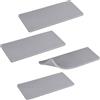 Fukaisu 4pz Tappetino per Pressa Termica in Silicone, Accessori Presse Resistenti al Calore per Trasferimento Vinile HTV Fai da Te Artigianato e Piccole Imprese (Grigio)