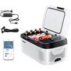 SucceBuy Frigorifero Portatile da 15L, Congelatore per Auto 12V/24V, Mini Frigo a Compressore per Camper, Viaggi, Campeggio e Attività all'Aperto