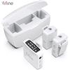 FIFINE M9 Microfono lavalier wireless da 2,4 GHz per telefono e fotocamera, doppio microfono per Vlog/Video/YouTube/TikTok/Interview, 30 ore di lavoro-M9W
