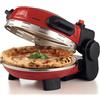 Ariete 934 Pizzeria Gourmet, Forno per pizza napoletana e calzoni, 1500W, Temperatura 400°C, 3 minuti di cottura, Pietra refrattaria rimovibile, Regolazione temperatura inferiore e superiore, Rosso