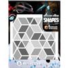 Reflective Berlin Unisex - Adulti Shapes Reflex Sticker Diamonds Grey, taglia unica