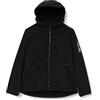 CMP Giacca In Softshell Da Donna Con Cappuccio Removibile, Nero 01, 52