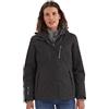 Killtec Womens Giacca Funzionale con Cappuccio Staccabile con Zip - Nira, Nero, 54, 32262-000