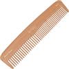 KYVU W2 - Pettine in legno a doppio dente fatto a mano, 17,5 cm, colore: faggio