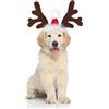 GTYARYUA Cappello di Natale per Cani, Cani Renna Cerchietto Cerchietto, Regolabile Fascia Natalizia, Costume Cane Natale, Come Regalo per Animali Domestici (A)