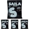 Saila - Confetti Alla Liquirizia Italiana, Confettini Teneri, Senza Glutine, Incartati Singolarmente - 100 G (Confezione da 4)