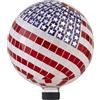 Alpine Corporation Alpine GRS688 Mosaico Bandiera Americana, con Sfera di 25,4 cm