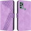 OKZone Cover per Motorola Moto G60S, Custodia in PU Pelle per Motorola Moto G60S, Custodia a Libro Protettiva Folio Portafoglio con Chiusura Magnetica e Slot per Carte Wallet Case Flip Cover (Porpora)