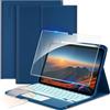CACOE Cover con Tastiera Compatibile con iPad 11 Generazione (A16) 2025 11 / 10 Generazione 2022 10.9'' con Touchpad [Italiano] Wireless Staccabile, Tastiera Illuminazione a 7 Colori,Mare Blu