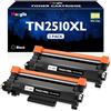 Meagiis TN2510XL Toner Compatibili con Brother TN2510 (3.000 Pagine, 2Nere)
