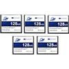 THREE COLOUR DOGFISH Dogfish Compact Flash Card 128MB 5Pack Scheda di Memoria Industriale CF Tipo I ad Alte Prestazioni FAT16 per Apparecchiature Industriali e Fotocamere Digitali Vintage