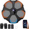 Domigard Macchina da Boxe Musicale- 8 velocità Music Boxing Machine con 2 Paia di Guanti da Boxe, Conteggio Intelligente,Bluetooth Smart - LED Musica Bluetooth Boxe Allenamento per Casa