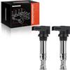 Frankberg 2x Bobine di accensione Benzina Compatibile con Golf IV 1J1 1.4L Golf VI 5K1 1.4L Golf V 1K1 1.4L Polo 6C1 6R1 1.4L Polo 6C1 6R1 1.2L Replace# 36905715