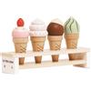 Le Toy Van - Educational Wooden Toy Honeybake Ice Creams Pretend Play Kids Playset, 6 Pieces - Great Gifts for A Boy Or Girl - Best for 2, 3, 4 And 5 Year Olds