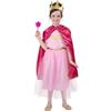 Rubie's RUBIES COSTUME REGINA FANTASIA INFANTILE per la ragazza, taglia XXS, mantello con cappuccio, corona, t-shirt, gonna lunga, bacchetta, per Carnevale, Natale, feste e Cosplay