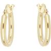 DelPia, Orecchini a Cerchio Lucidi in Oro 18kt e Argento Sterling 925 (15, A cerchio)