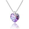 LillyMarie LILLY MARIE Ciondolo A Cuore In Cristallo E Argento Sterling Con Catena