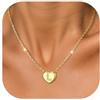 GoldChic JEWELRY Collana Nome Iniziale A-Z Zirconi Intarsiati 26 Lettere Collana Donna Oro Ciondolo con Nome Regalo Personalizzato Compleanno