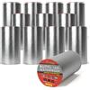 TAPEBEAR nastro butilico 200mm x 5m, impermeabile nastro sigillante autoadesivo in alluminio butilico per riparazione di tetti, grondaie e perdite, 12 Rotoli