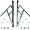 UPVCSTORE Kit di cerniere universali per finestre in uPVC con doppio vetro, fermo ad attrito, in PVC da 13 mm e 17 mm, pila 61 cm (24 pollici), reversibile, in acciaio inossidabile