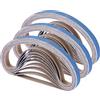 Shineboc Nastri Abrasivi 10 x 330 mm,30 Pezzi Nastro Abrasivo 400 Grane Carta Abrasiva per Levigatrice a Nastro per Lucidare Metallo, Legno