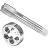 CoCud Set Rubinetti e Matrici, M16 x 1 Filettatura, Metrico Acciaio Alta Velocità Macchina Rubinetto per Vite & Kit Utensili per Stampi Tondi - (per Riparazione), 1 set