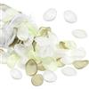 PATIKIL Petali di Rosa di Seta, Confezione da 500 Petali di Fiori Artificiali Cestino di Fiori Finti per Decorazioni Matrimoniali Cena Tavolo Corridoio, Verde/Verde Chiaro/Bianco Crema