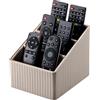 KINGFOM Supporto per Telecomando, Organizer da Scrivania in Pelle PU per TV, Supporto per Telecomando con 3 Scomparti, Beige, Organizer da Scrivania per Ufficio con Portapenne e Portapenne per
