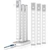 GOODEA Alluminio 6 Dimming Luce Armadio LED Ricaricabile 18cm Senza Fili con Stazione di Carica Barra LED Luce Armadio con Sensore di Movimento luce notturna per Armadio da Lingerie