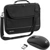 PEDEA borsa per PC portatile Fair Borsa per notebook fino a 17,3 pollici (43,9 cm) borsa con tracolla, incluso mouse wireless, nero