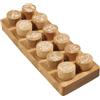 COLOP Woodies set di timbri in legno Animali esotici con 12 motivi, timbro di riconoscimento e motivazionale in legno di faggio, dimensione dell'impronta: Ø 29 mm, quadrato