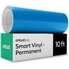Cricut Smart Vinyl - Vinile permanente, blu oceano, 14 cm x 3 m Bulk (1), Packaging May Vary