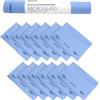 Maya Panno MICROGLASS con Petaglio. Speciale per Stoviglie e Vetro. Non Lascia Segni. Altamente Assorbente e ad Asciugatura Rapida. 100% Microfibra. Rotolo da 12 Unità (Blu)