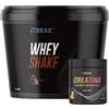Self Omninutritions Self Whey Protein Shake 3 kg Proteine del siero del latte e BFN Creatina 200 Mesh Micronizzata 250 gr