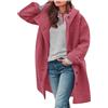 MOKBAY Cappotto Lana Cotta Donna Cappotti Invernali Invernale Elegante Termico Giacca in Pile Autunno Oversize Giacca Lana Cappotto Donna Curvy Invernale Cappottino XL