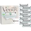 Gillette Venus per Peli e Pelle della Zona Intima, 10 Lamette di Ricambio per Rasoio Parti Intime, Lamette Donna Gillette Venus Ricariche, Depilazione Intima Donna