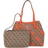 GUESS HWOQ6995280LLO VIKKY TOTE Donna LATTE LOGO/ORANGE Taglia Unica