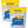 Multifit Diamonds Lettiera Assorbente KIT RISPARMIO 2X8L