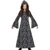 FIESTAS GUIRCA Costume da strega mistica Cappuccetto Nera Stregone - Costume da bambina Halloween 10-12 anni