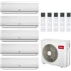 TCL CONDIZIONATORE TCL ELITE F2 PENTA SPLIT 9000+12000+12000+12000+12000 BTU INVERTER R32 MT4250 A++ WIFI