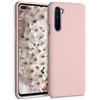 kwmobile Cover per OnePlus Nord Custodia - Back Case per Smartphone in Silicone TPU - Protezione Gommata - rosa antico