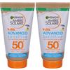 Garnier Ambre Solaire Advanced Sensitive Kids Sp50+ Baby 2x50 ml Crema solare
