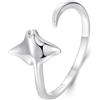 Kerraom Vivid Manta Devilfish Anello di Apertura Regolabile Marine Personalizzato S925 Argento Ragazze Carino Animale Domestico
